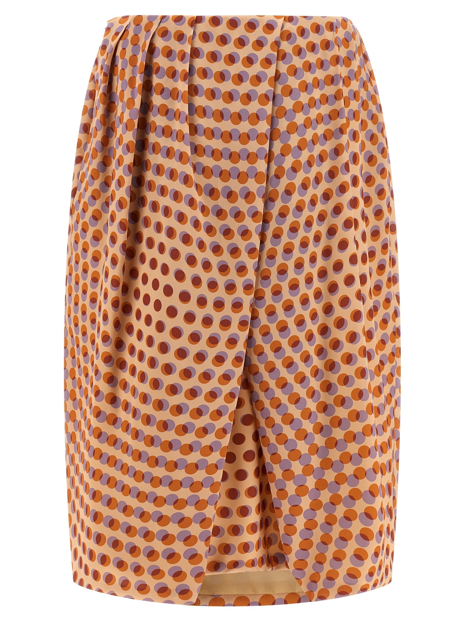 Dries Van Noten Multicolor Silk Midi Skirt Dries Van Noten