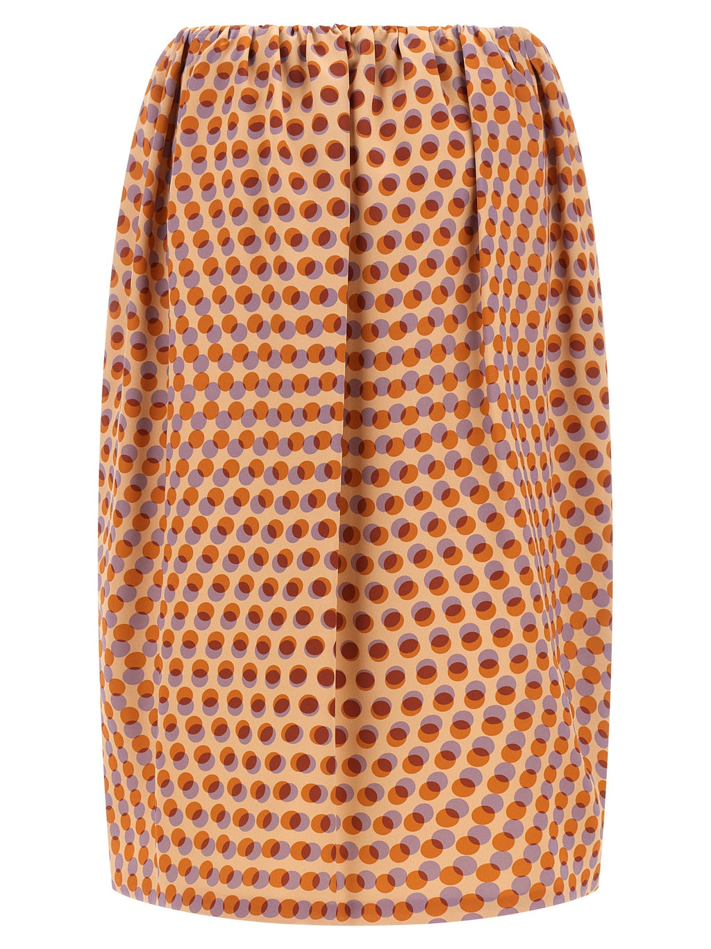 Dries Van Noten Multicolor Silk Midi Skirt Dries Van Noten