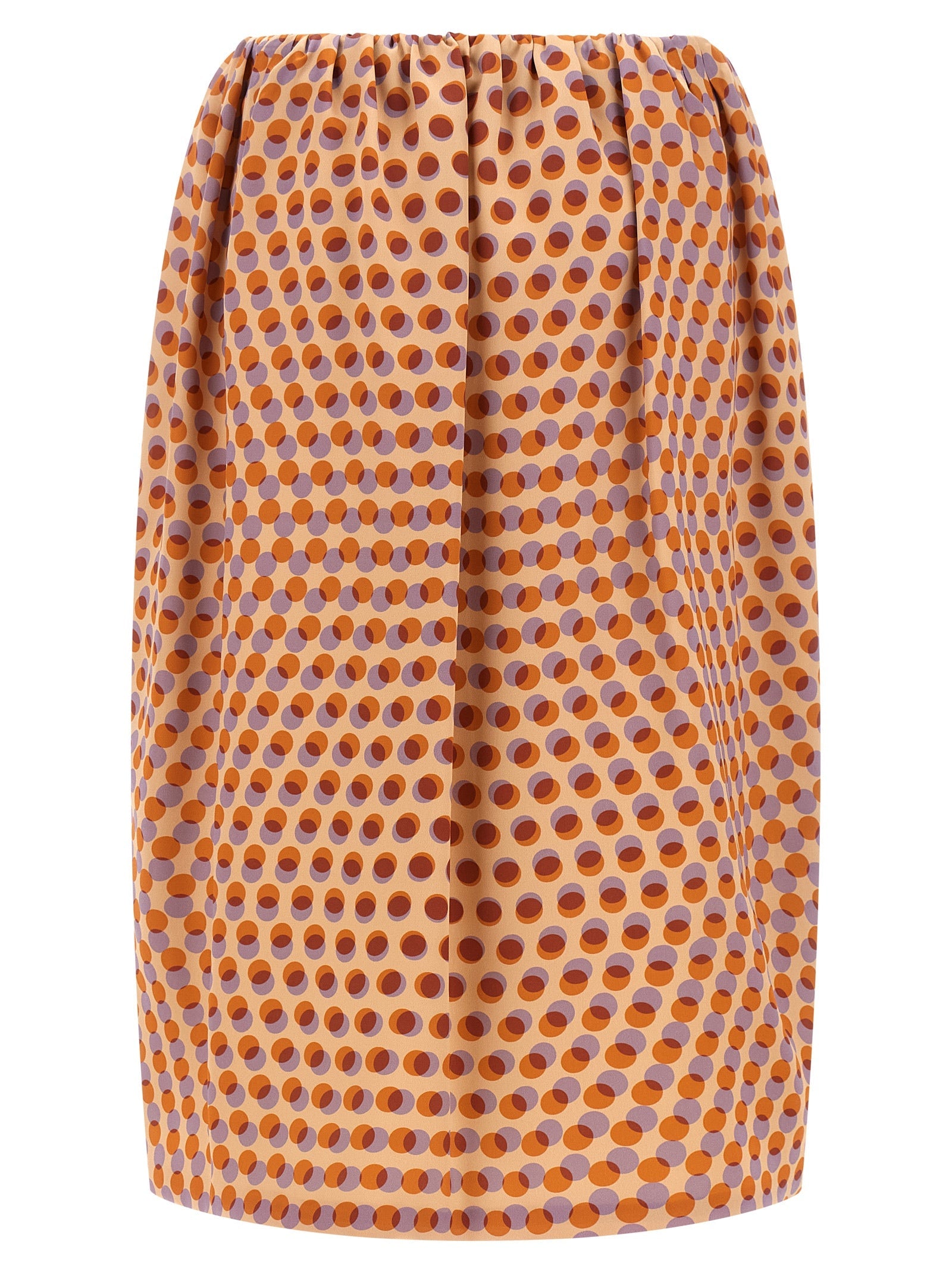 Dries Van Noten Multicolor Silk Midi Skirt Dries Van Noten