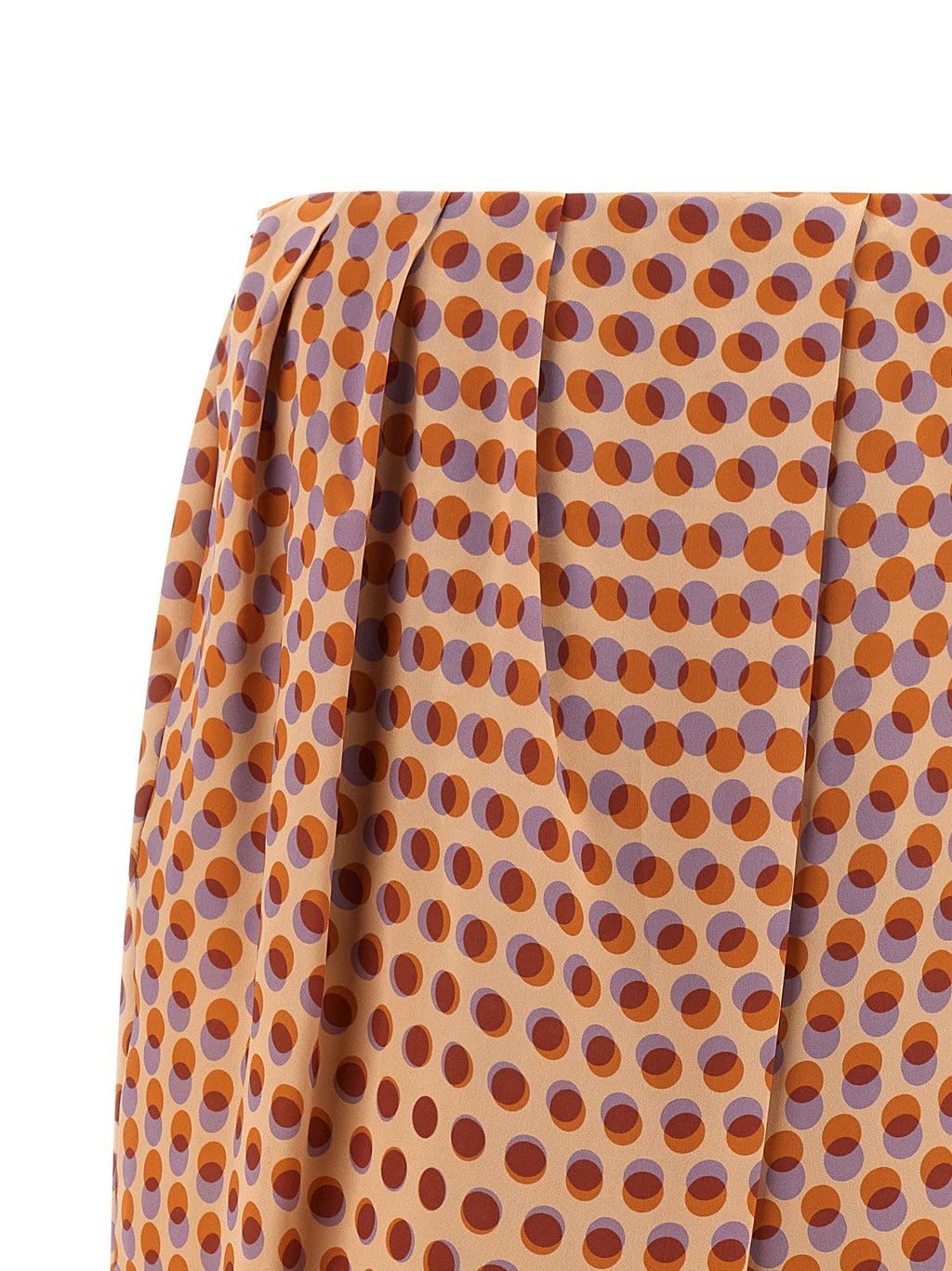 Dries Van Noten Multicolor Silk Midi Skirt Dries Van Noten