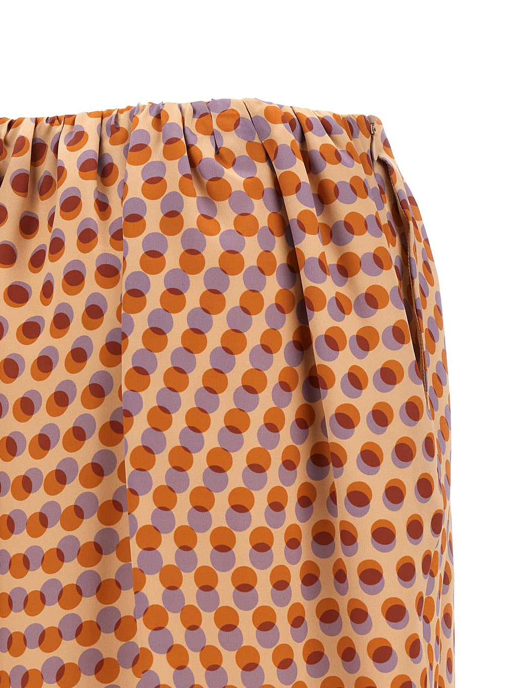 Dries Van Noten Multicolor Silk Midi Skirt Dries Van Noten