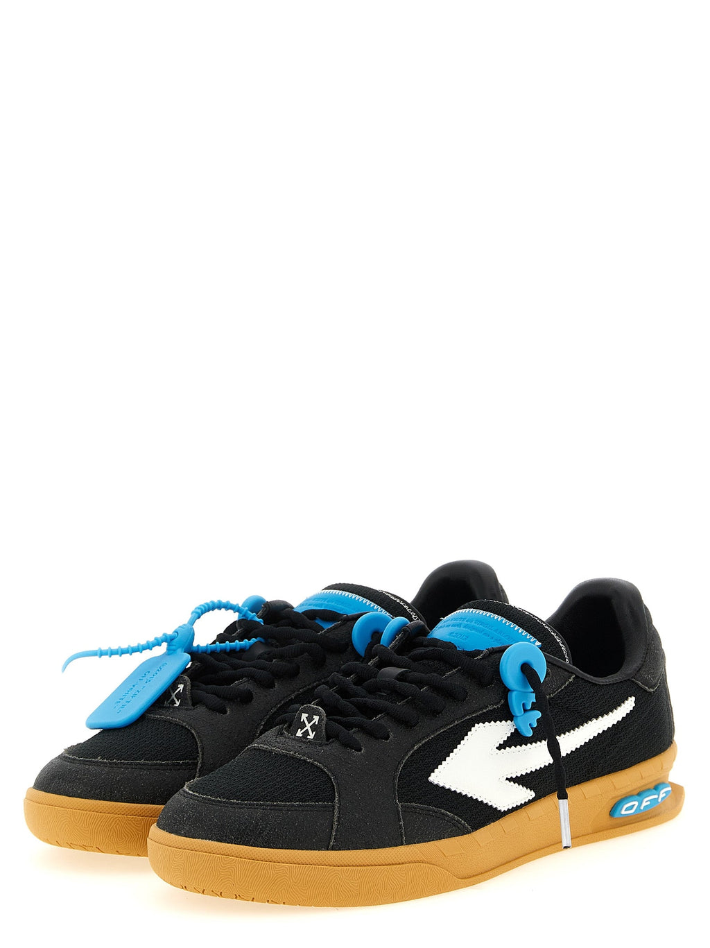 Off-White Black Polyester Athletic Sneakers Off-White