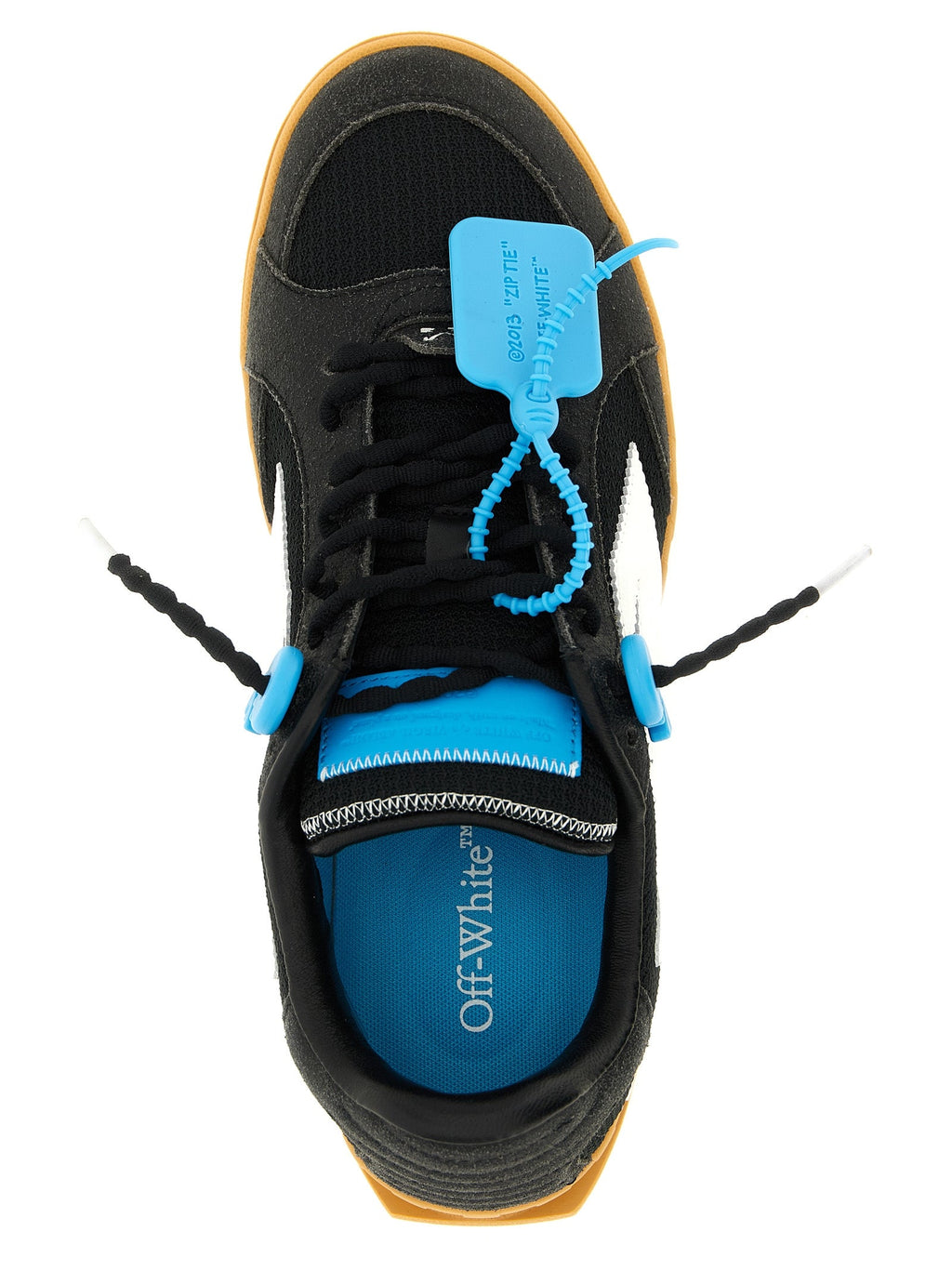 Off-White Black Polyester Athletic Sneakers Off-White