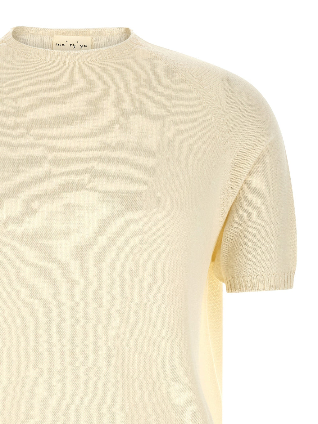 MA'RY'YA White Cotton Cardigan MA'RY'YA