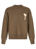 Ami Paris Beige Wool Cardigan Ami Paris