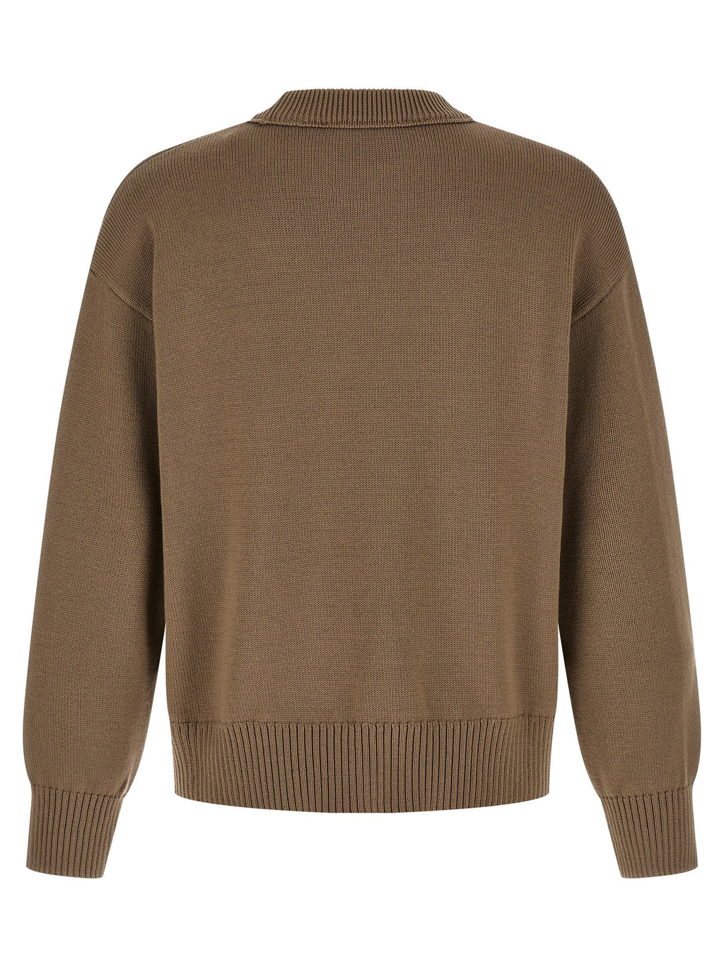 Ami Paris Beige Wool Cardigan Ami Paris