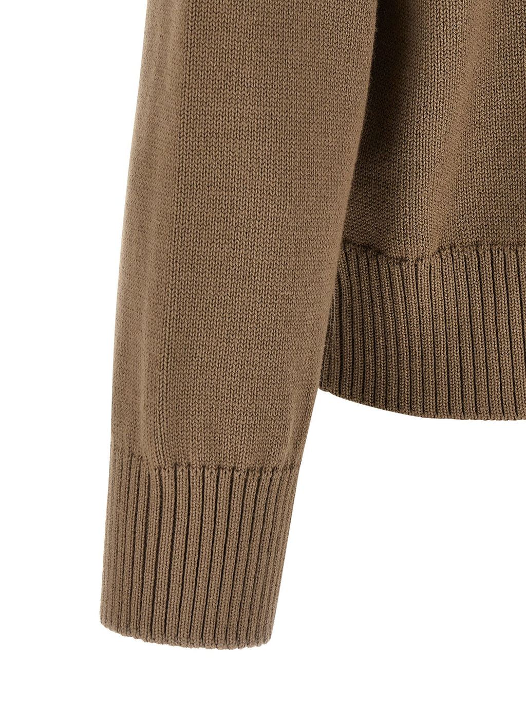 Ami Paris Beige Wool Cardigan Ami Paris
