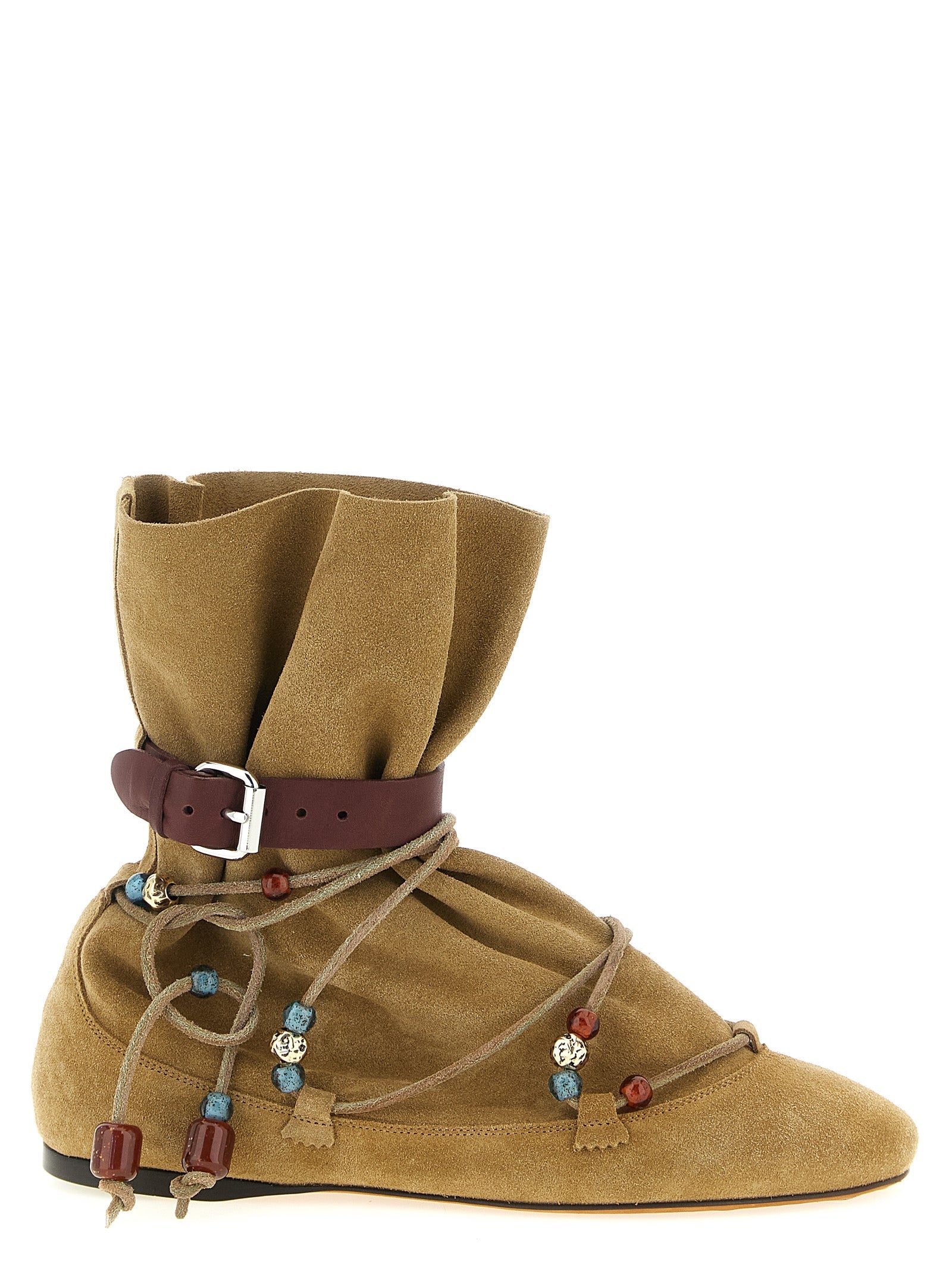 Isabel Marant Beige Calfskin Ankle Boots Isabel Marant
