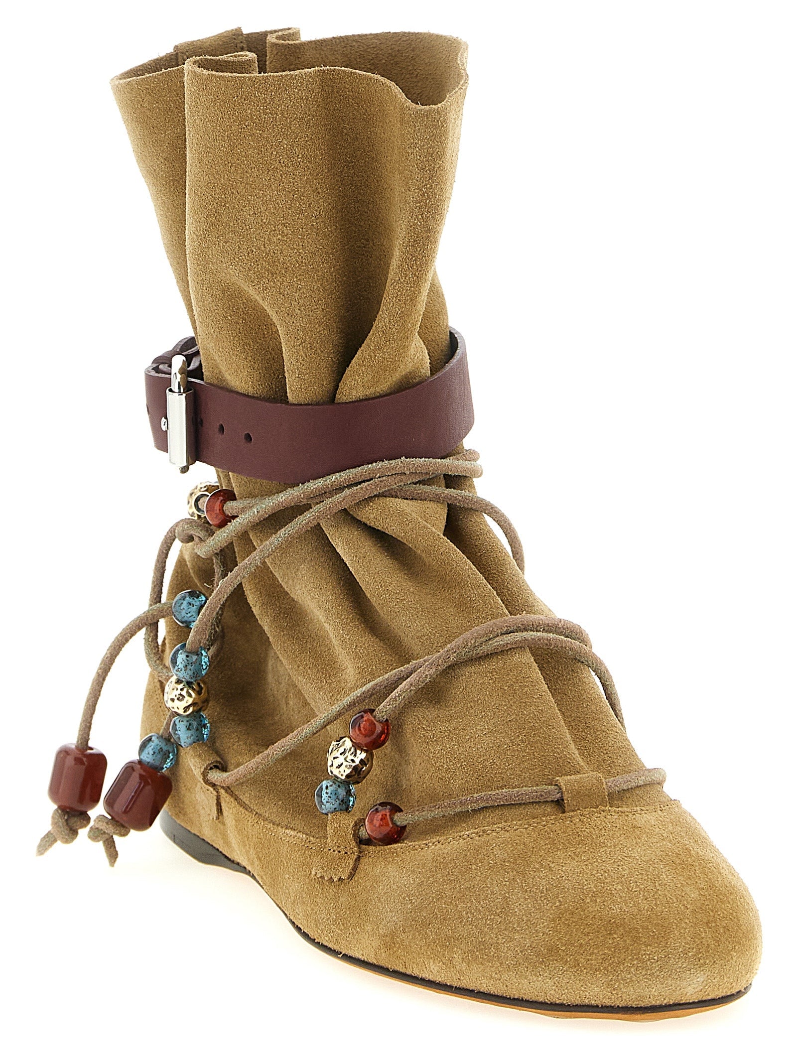 Isabel Marant Beige Calfskin Ankle Boots Isabel Marant