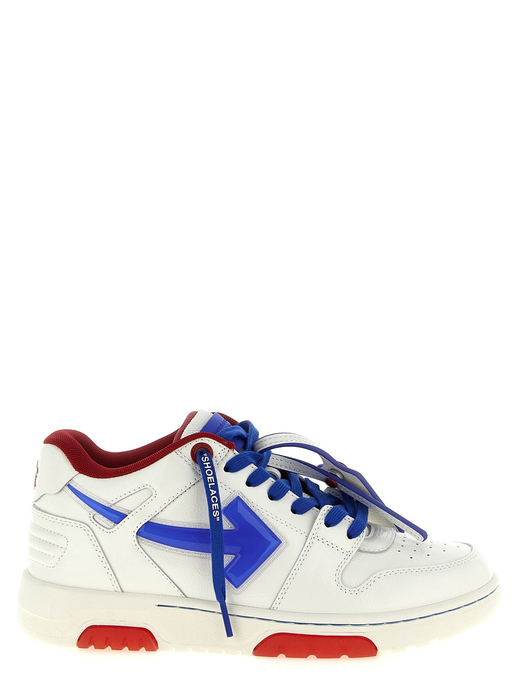 Off-White Blue Leather Athletic Sneakers Off-White
