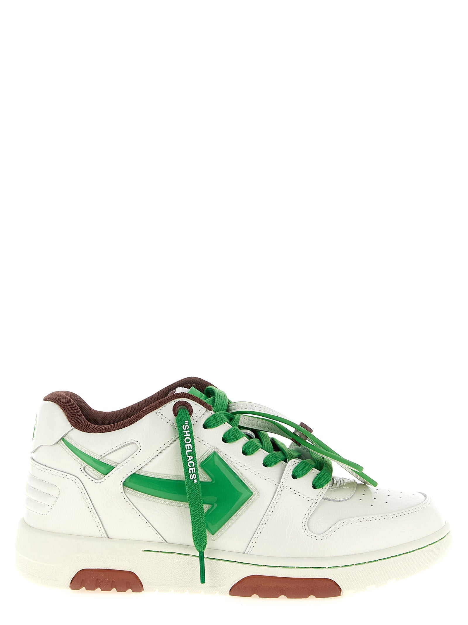 Off-White Bicolor Leather Athletic Sneakers Off-White