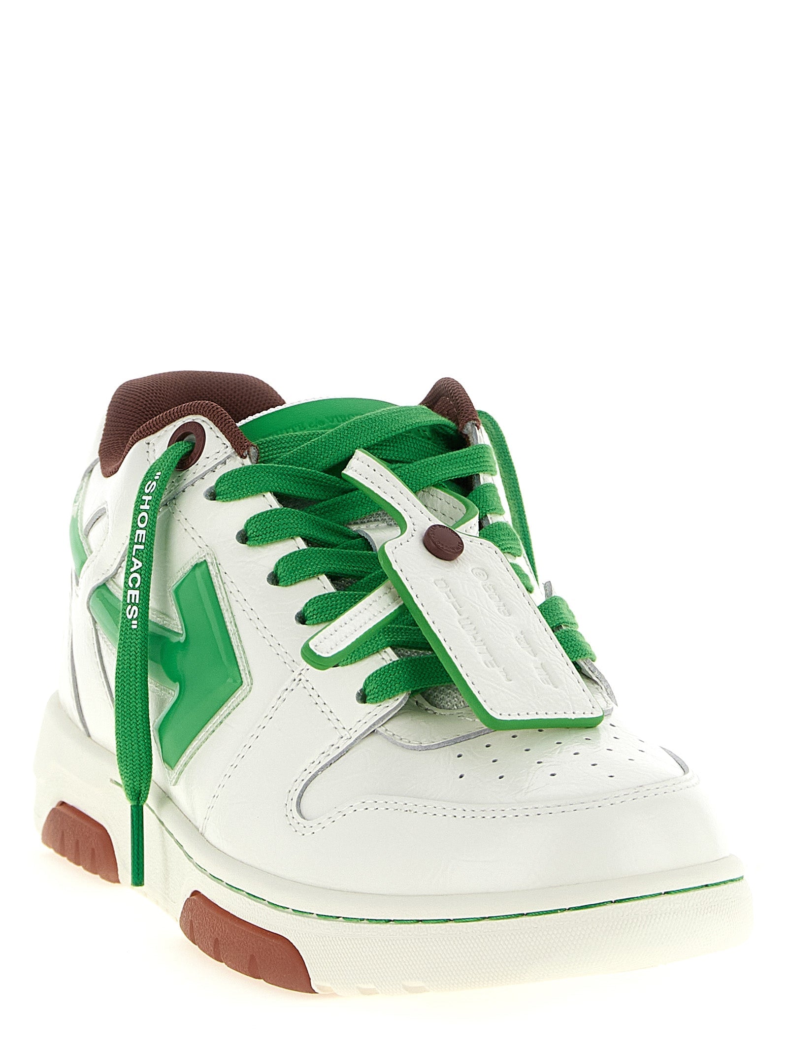 Off-White Bicolor Leather Athletic Sneakers Off-White