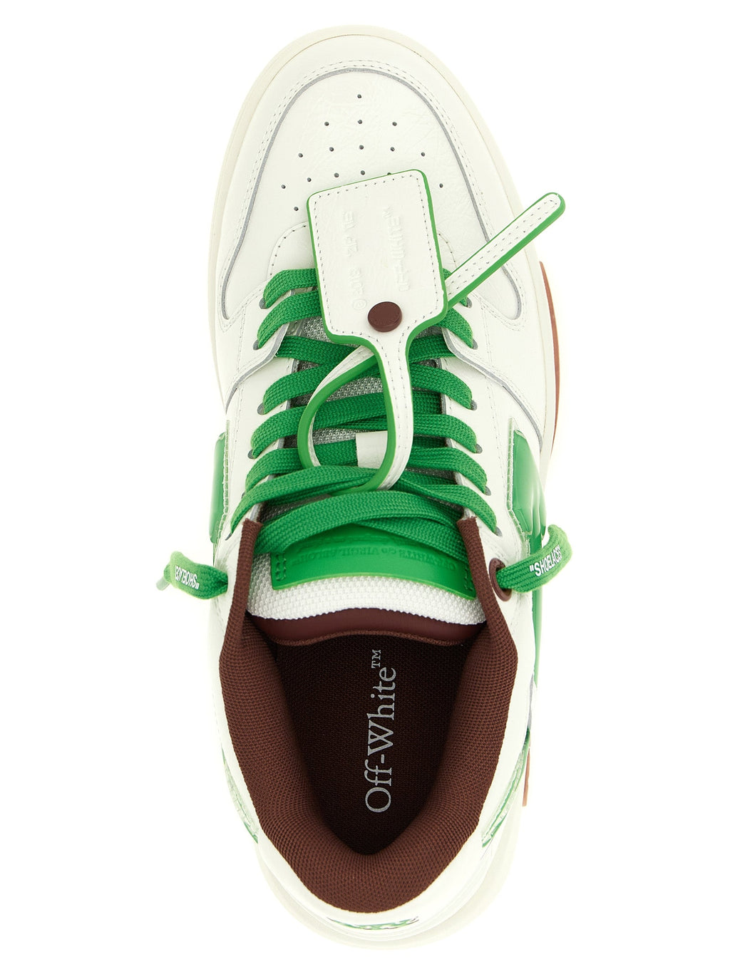 Off-White Bicolor Leather Athletic Sneakers Off-White