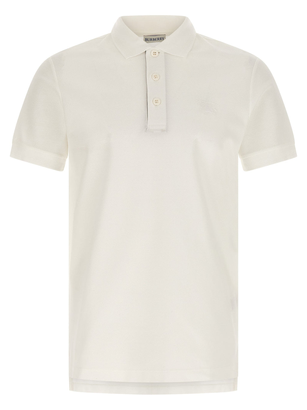 Burberry White Cotton Polo Shirt Burberry
