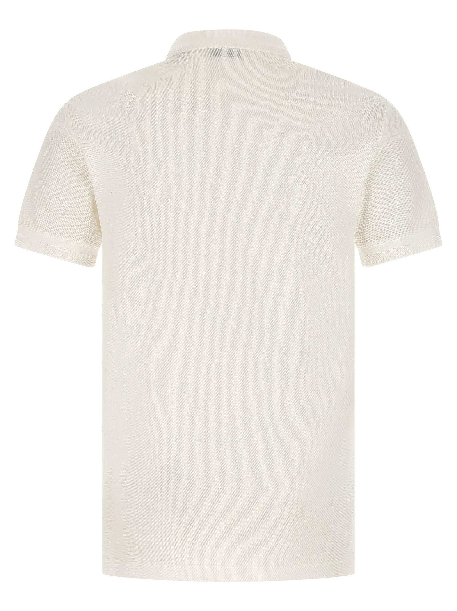 Burberry White Cotton Polo Shirt Burberry