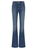 L'Agence Blue Cotton Flared Jeans L'Agence