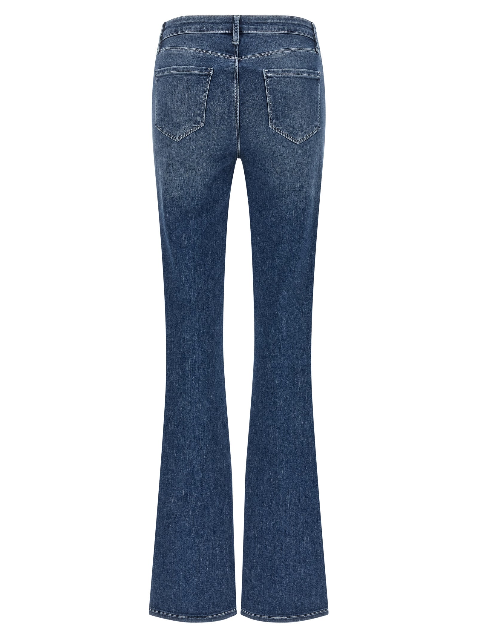 L'Agence Blue Cotton Flared Jeans L'Agence