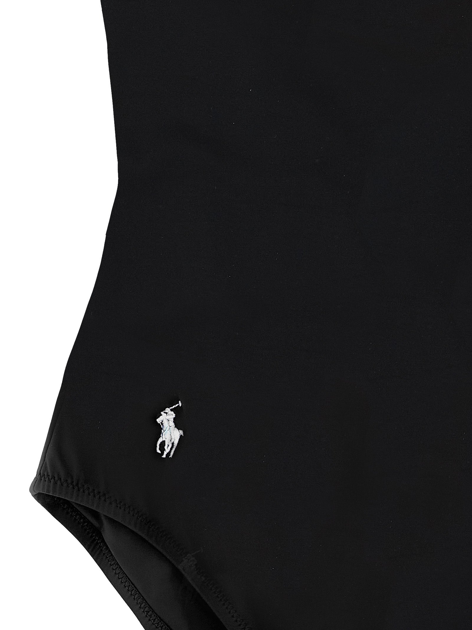 Polo Ralph Lauren Black Nylon One-Piece Swimsuit Polo Ralph Lauren