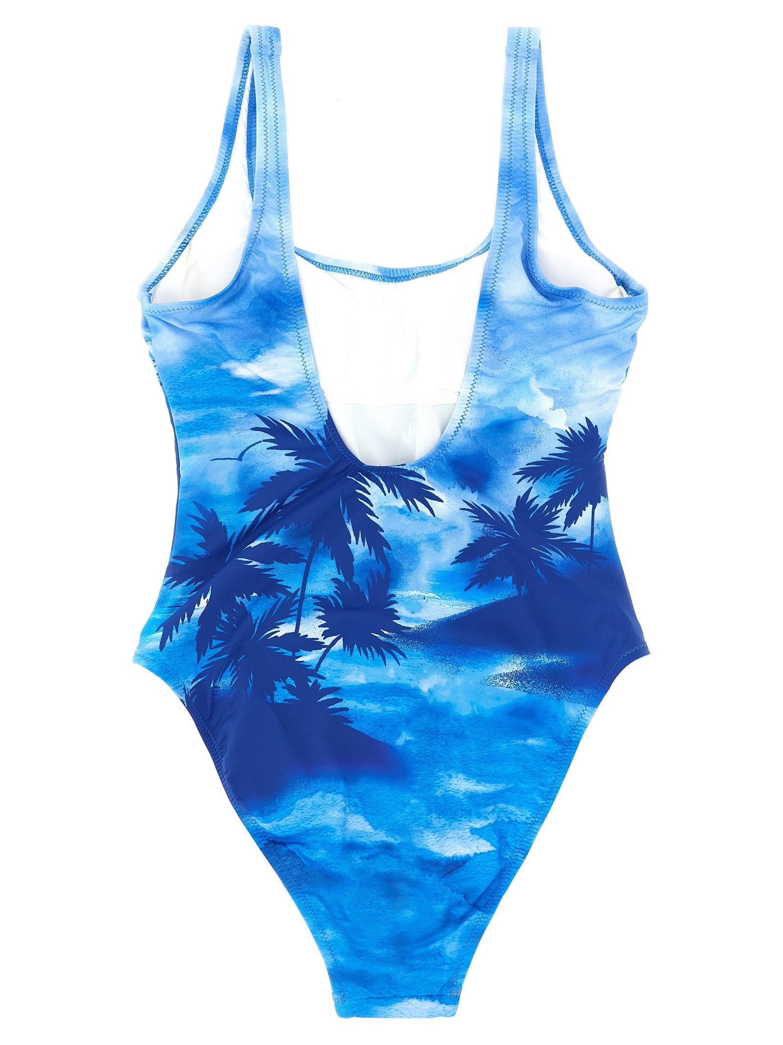 Polo Ralph Lauren Blue Nylon One-Piece Swimsuit Polo Ralph Lauren