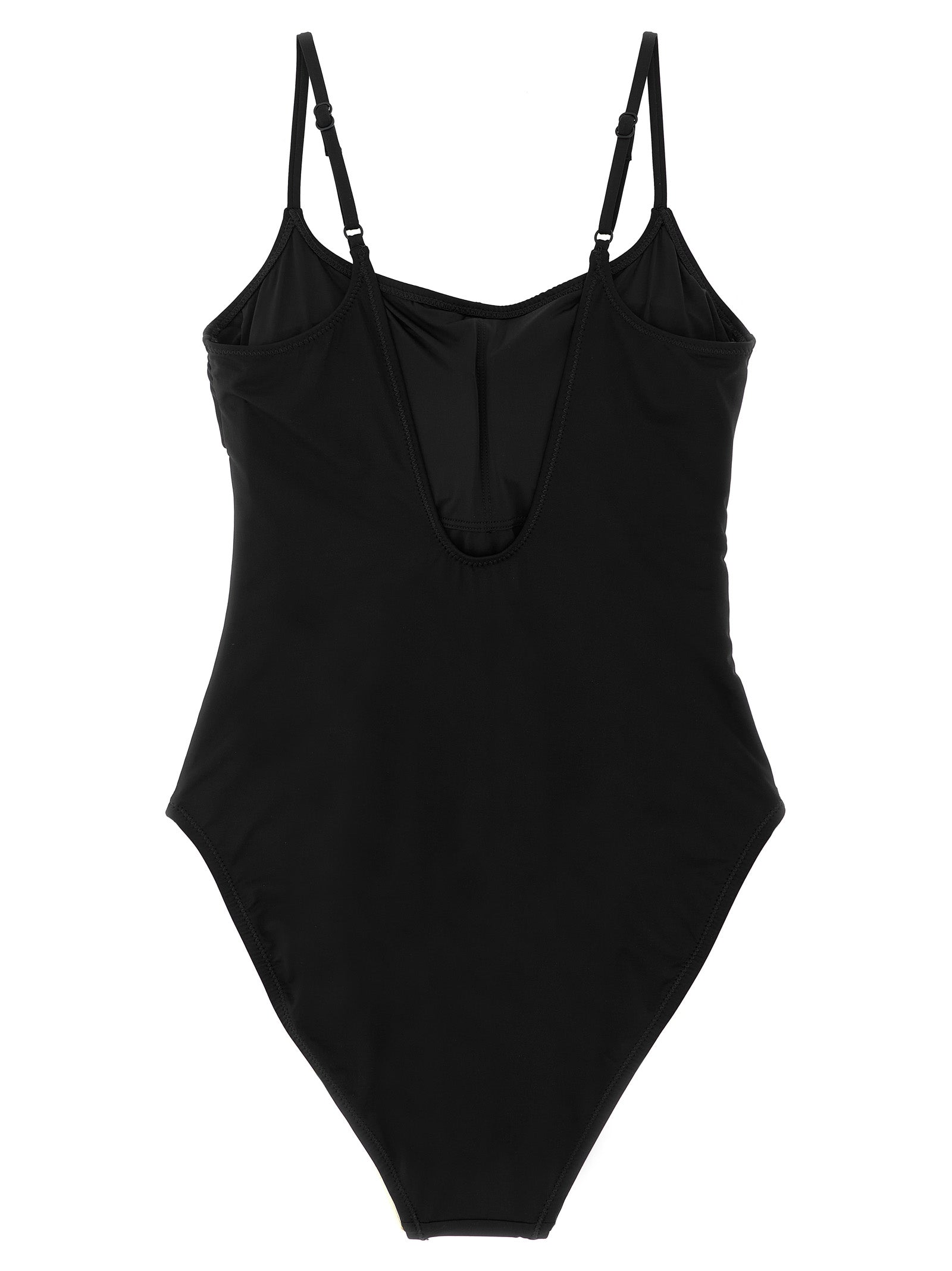 Polo Ralph Lauren Black Nylon One-Piece Swimsuit Polo Ralph Lauren