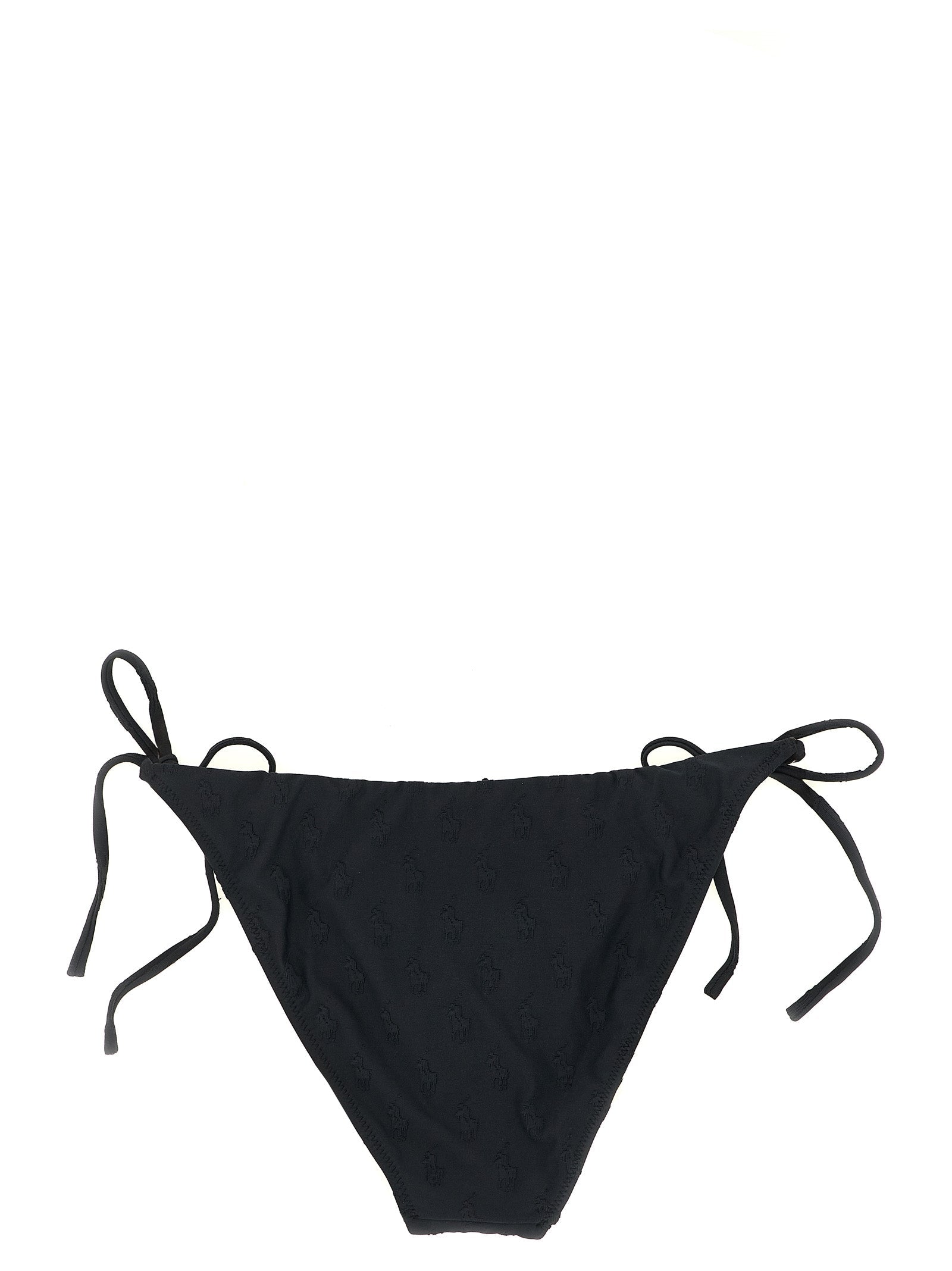 Polo Ralph Lauren Black Recycled Polyester Bikini Polo Ralph Lauren