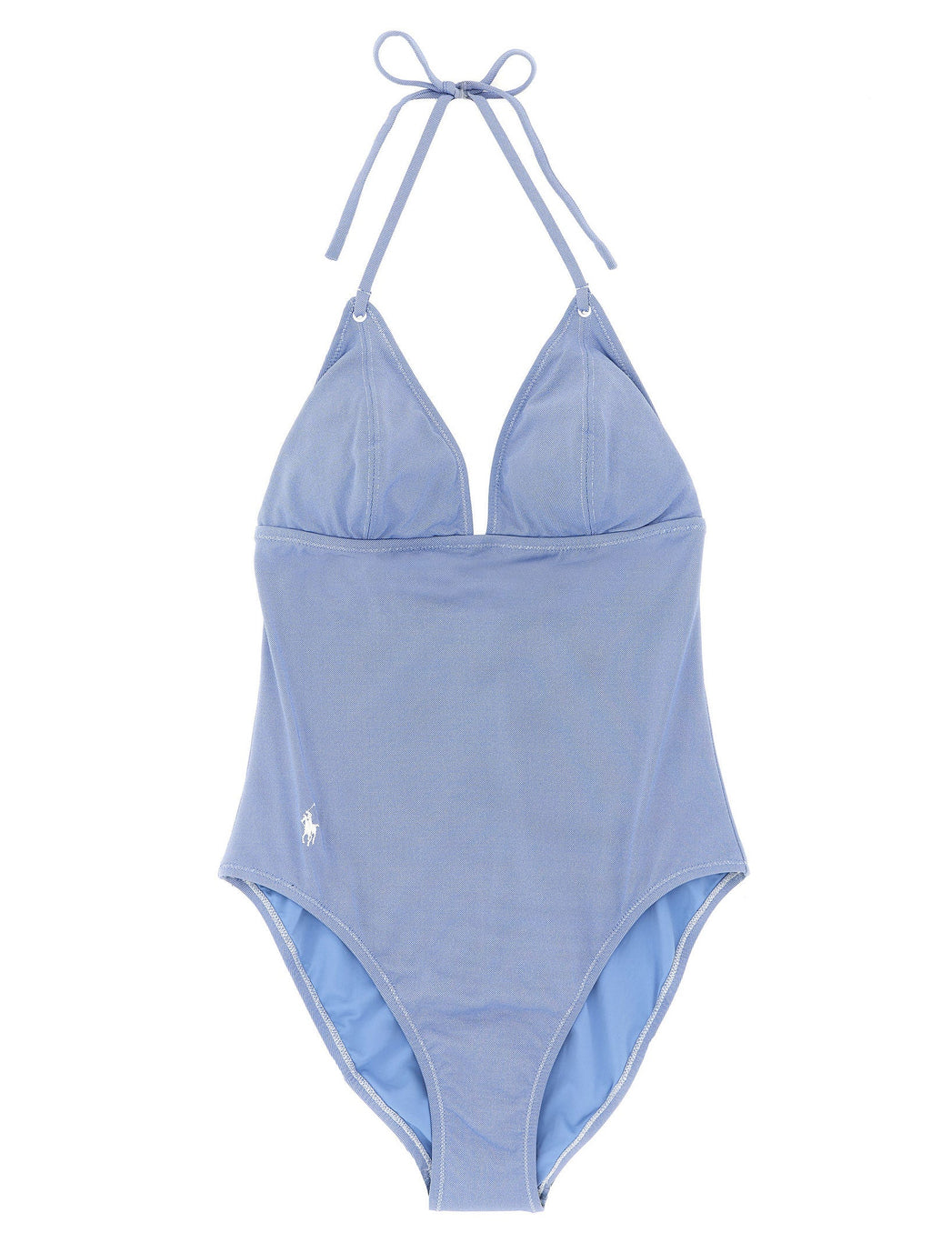 Polo Ralph Lauren Blue Nylon One-Piece Swimsuit Polo Ralph Lauren