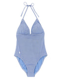 Polo Ralph Lauren Blue Nylon One-Piece Swimsuit Polo Ralph Lauren