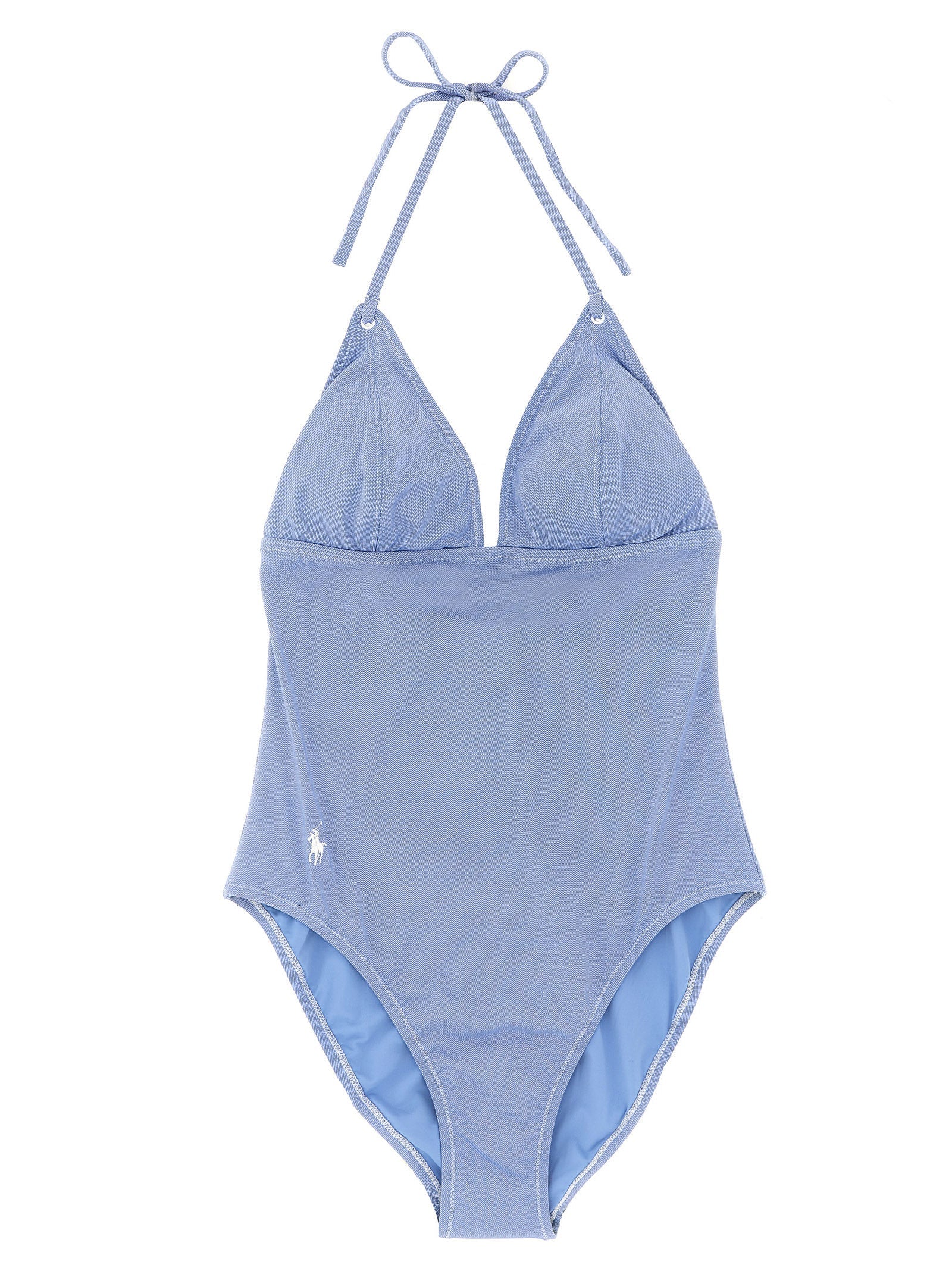Polo Ralph Lauren Blue Nylon One-Piece Swimsuit Polo Ralph Lauren