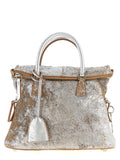 Maison Margiela Silver Lambskin Handbag Maison Margiela