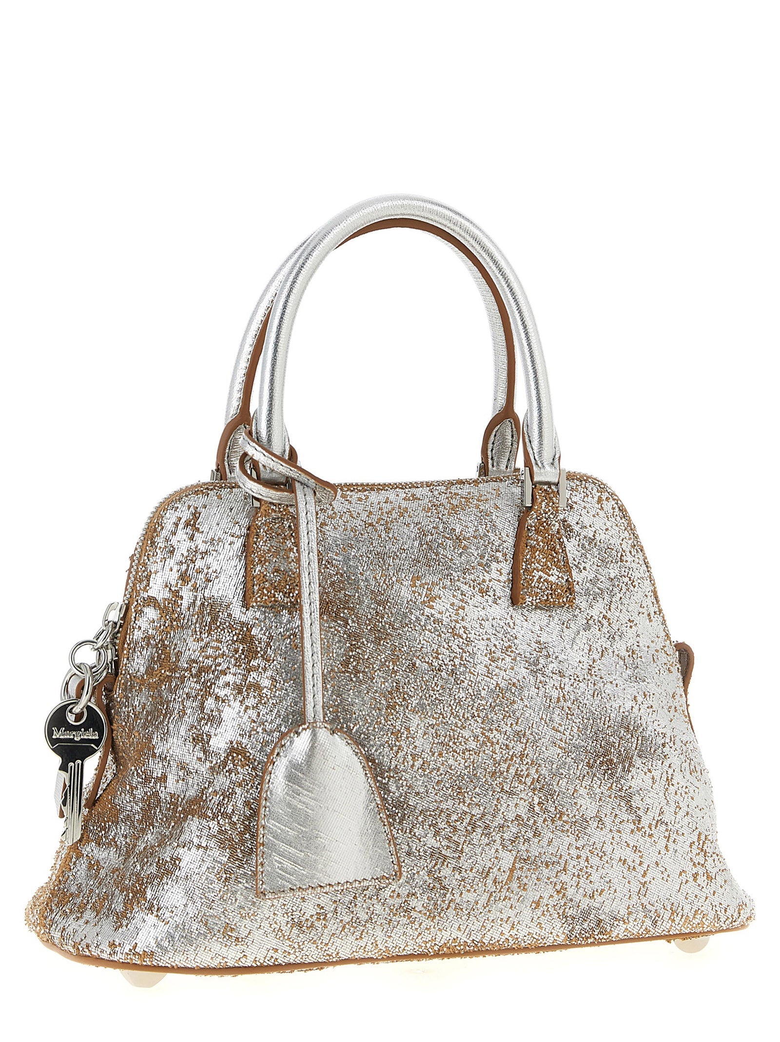 Maison Margiela Silver Lambskin Handbag Maison Margiela