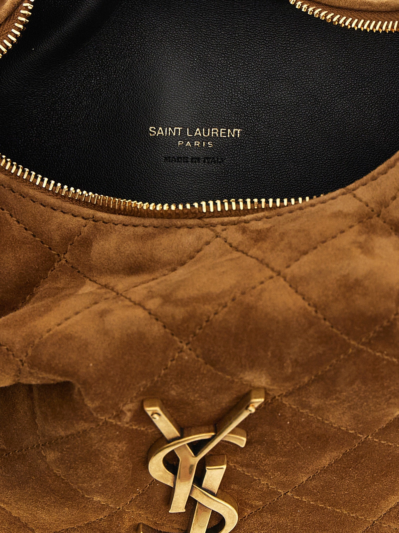 Saint Laurent Brown Calfskin Handbag Saint Laurent