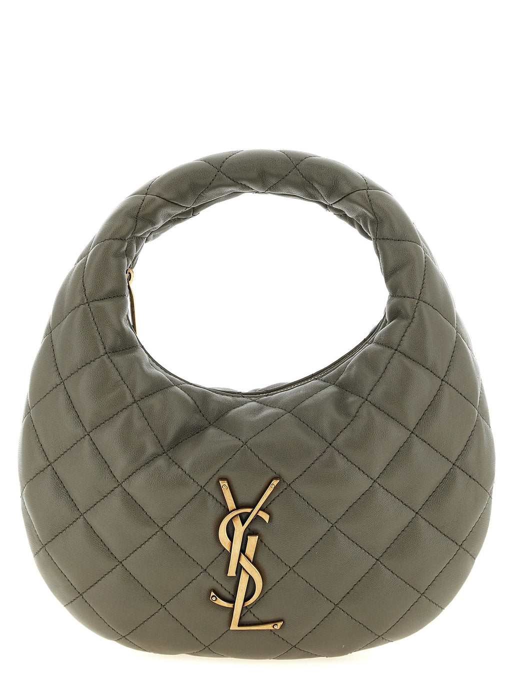 Saint Laurent Gray Lamb Leather Handbag Saint Laurent