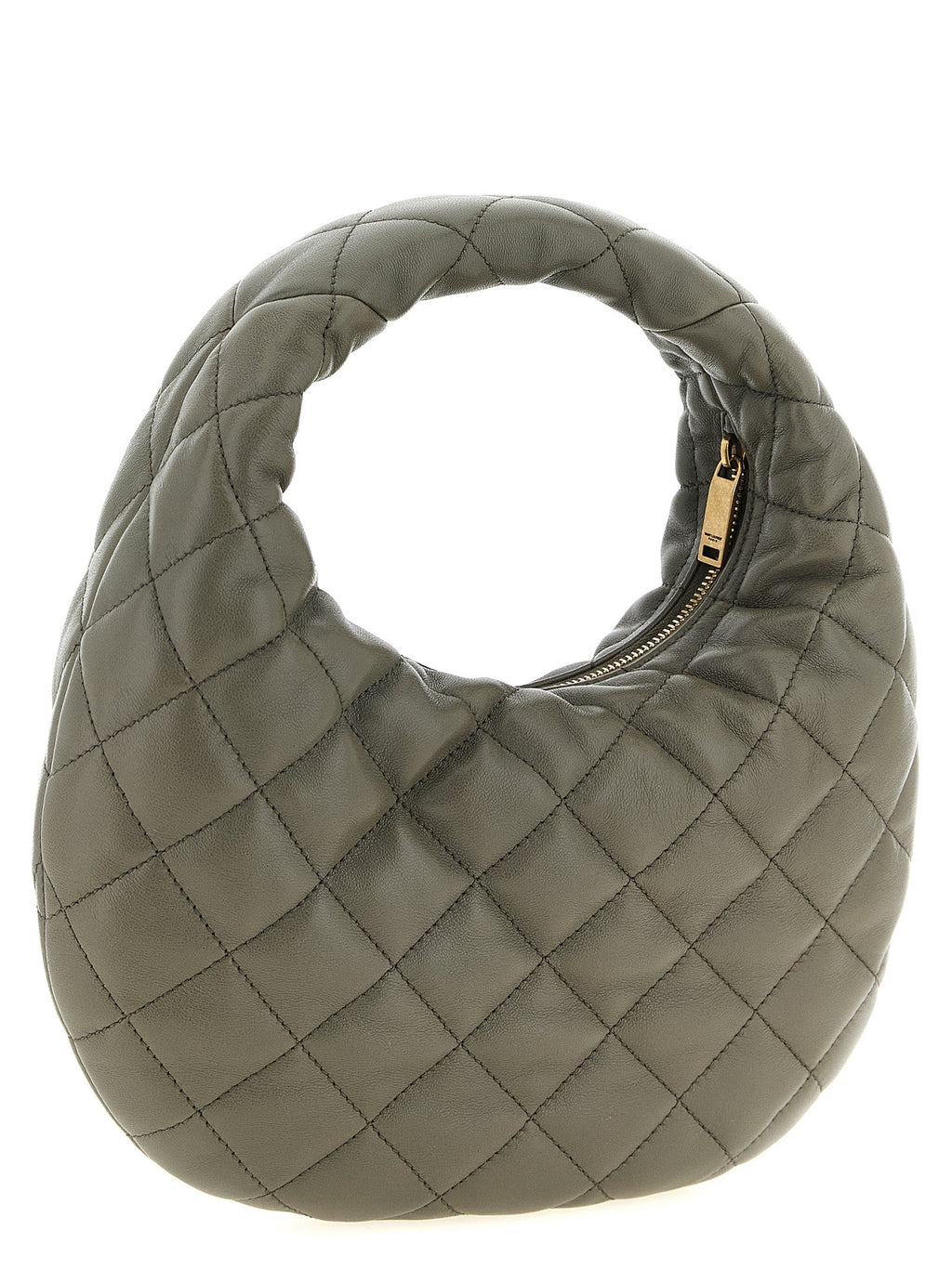 Saint Laurent Gray Lamb Leather Handbag Saint Laurent