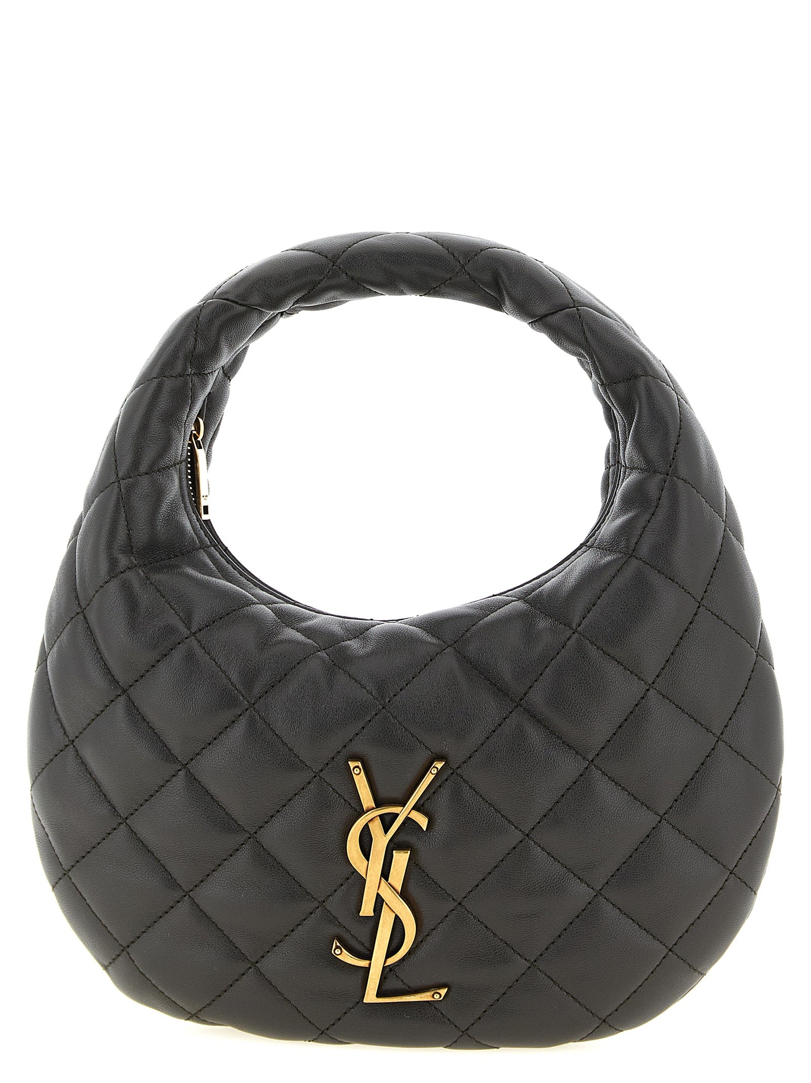 Saint Laurent Brown Lamb Leather Handbag Saint Laurent