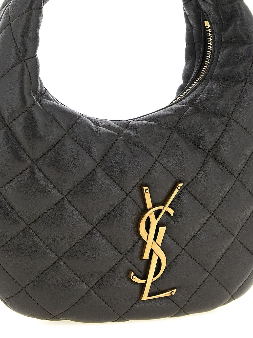 Saint Laurent Brown Lamb Leather Handbag Saint Laurent