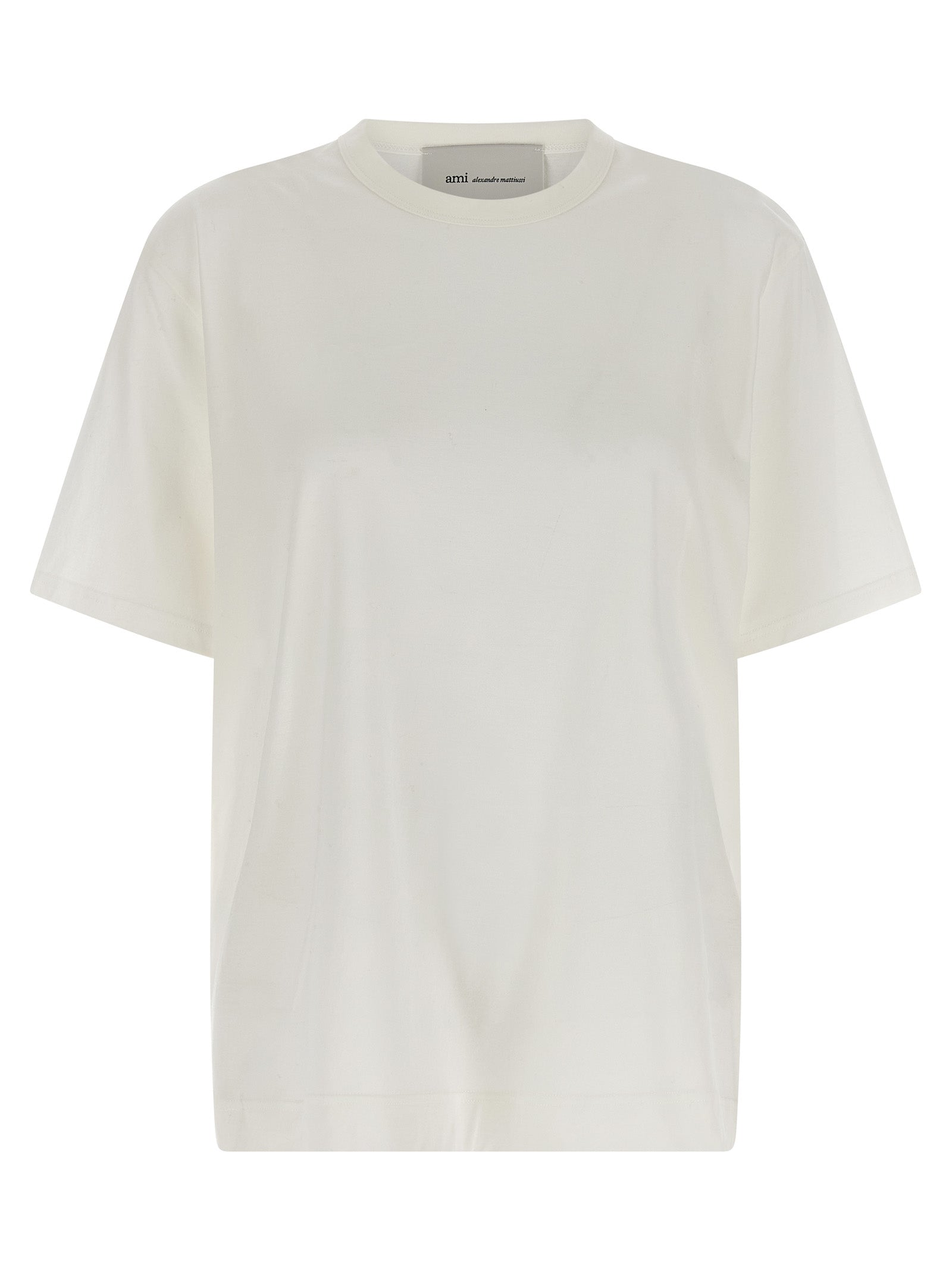 Ami Paris White Cotton T-Shirt Ami Paris