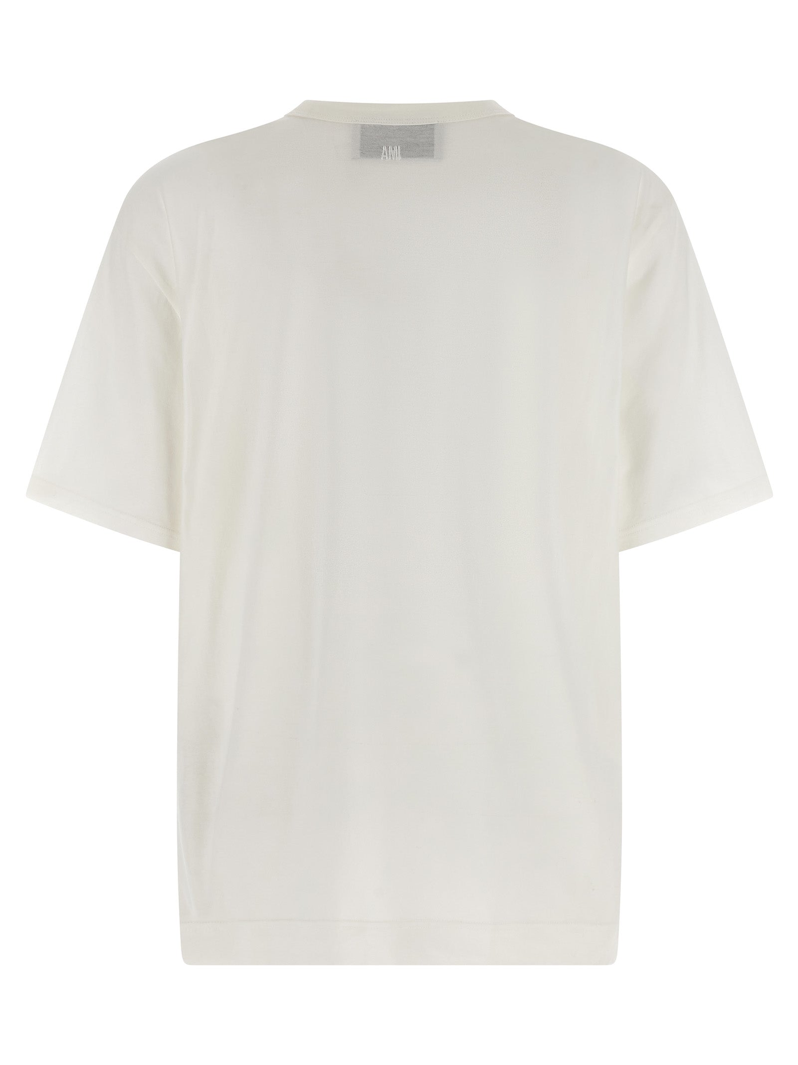 Ami Paris White Cotton T-Shirt Ami Paris
