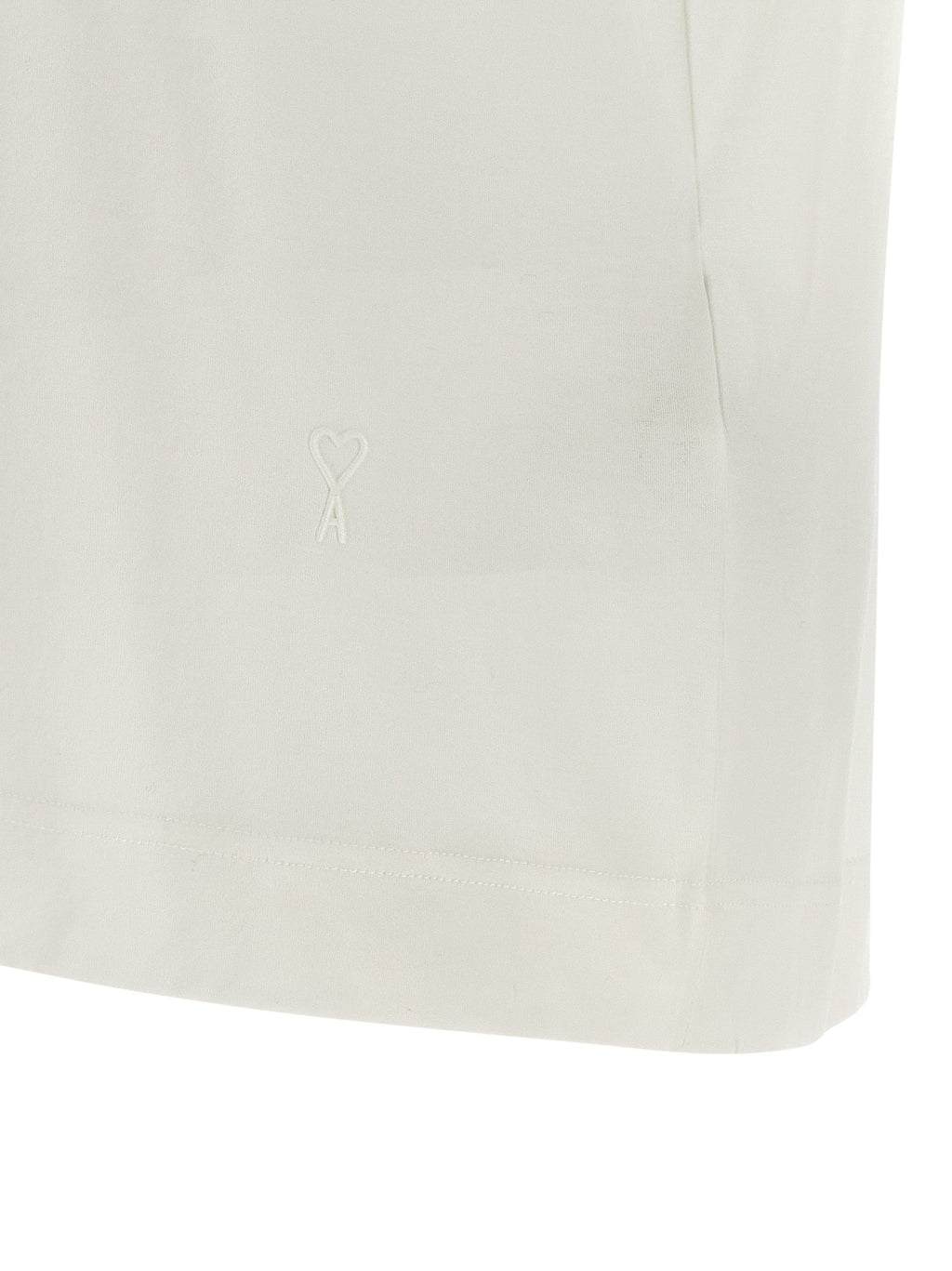 Ami Paris White Cotton T-Shirt Ami Paris