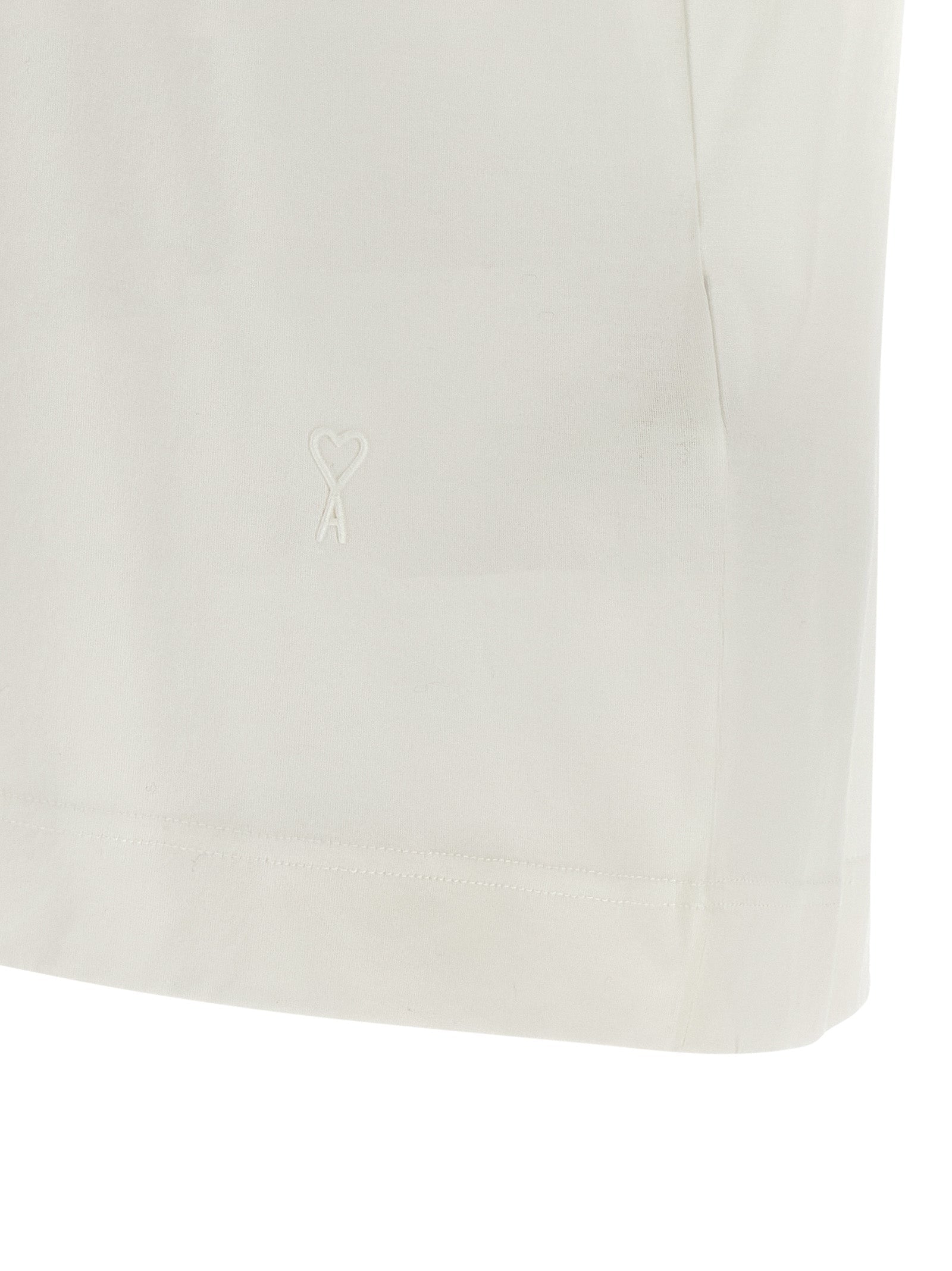 Ami Paris White Cotton T-Shirt Ami Paris