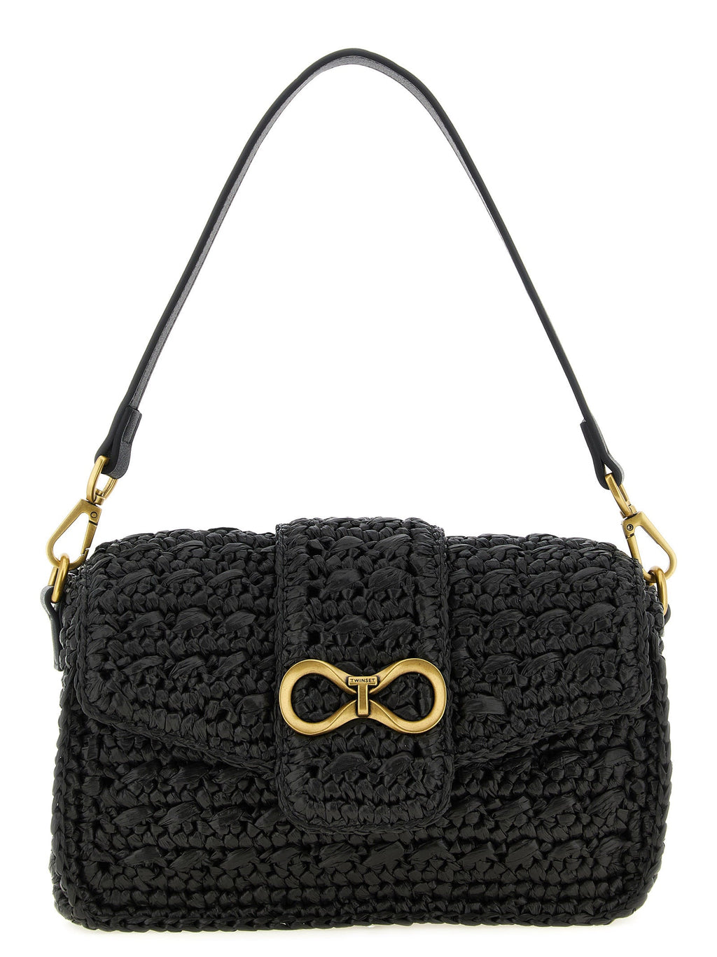 Twinset Black Polypropylene Crossbody Bag Twinset