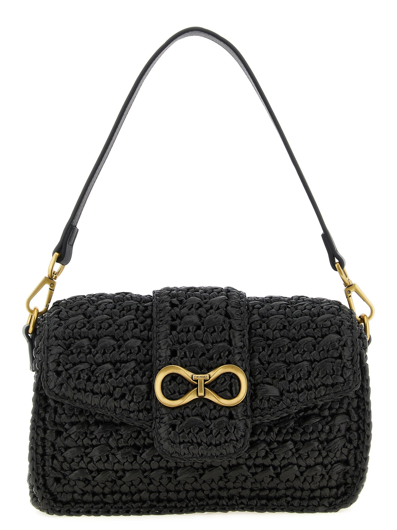 Twinset Black Polypropylene Crossbody Bag Twinset