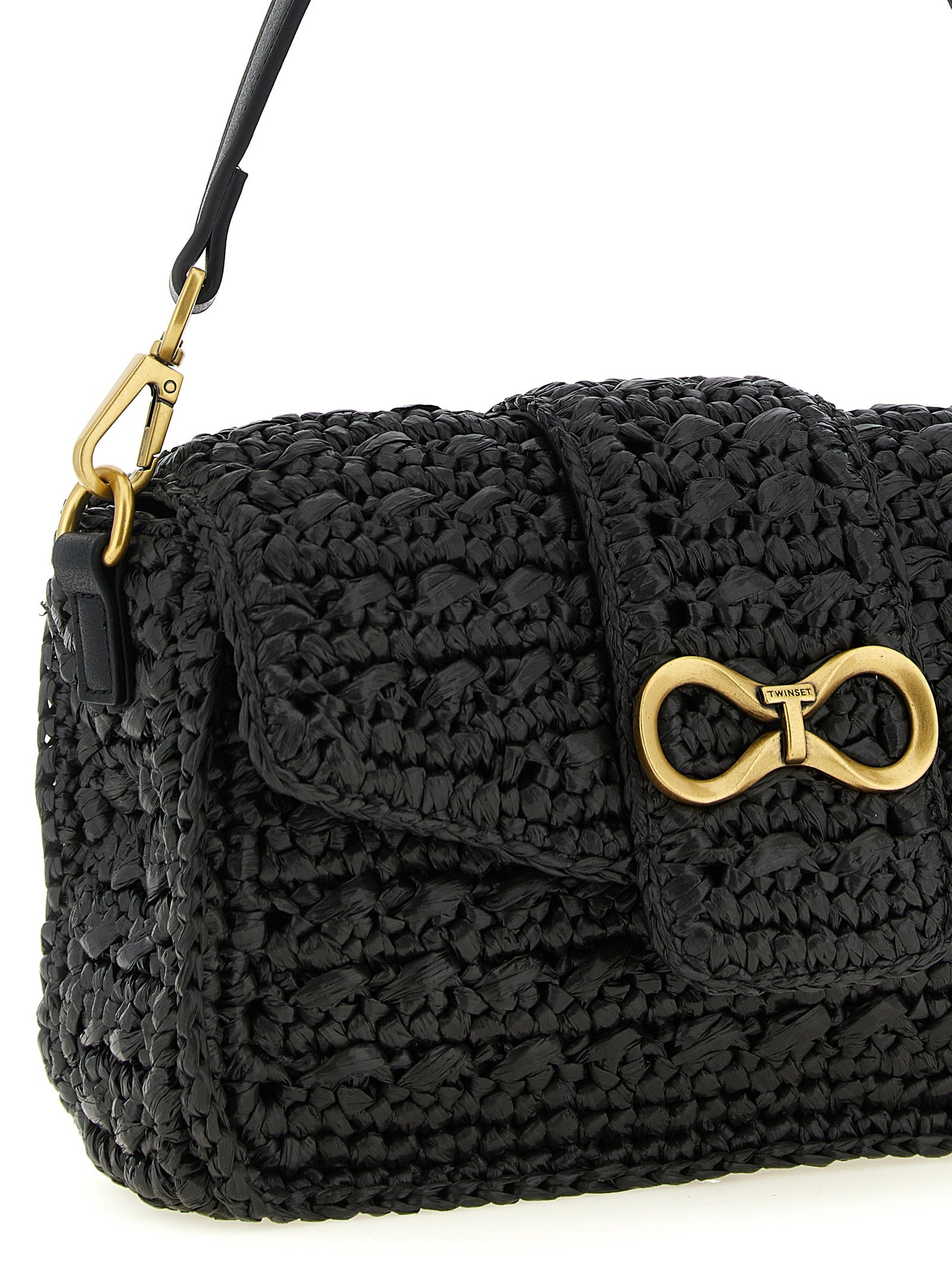 Twinset Black Polypropylene Crossbody Bag Twinset