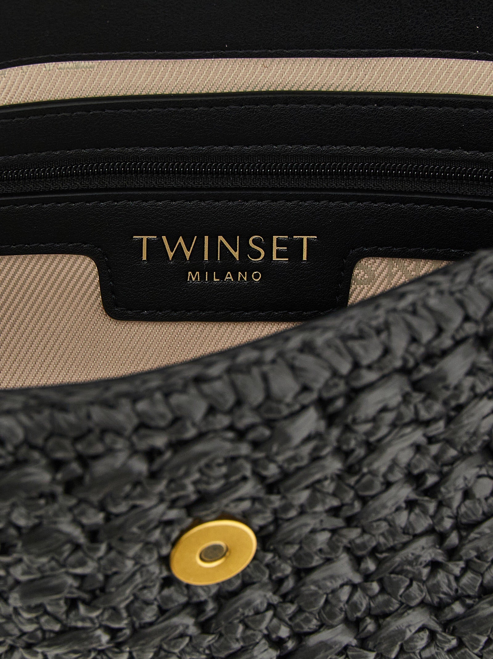 Twinset Black Polypropylene Crossbody Bag Twinset
