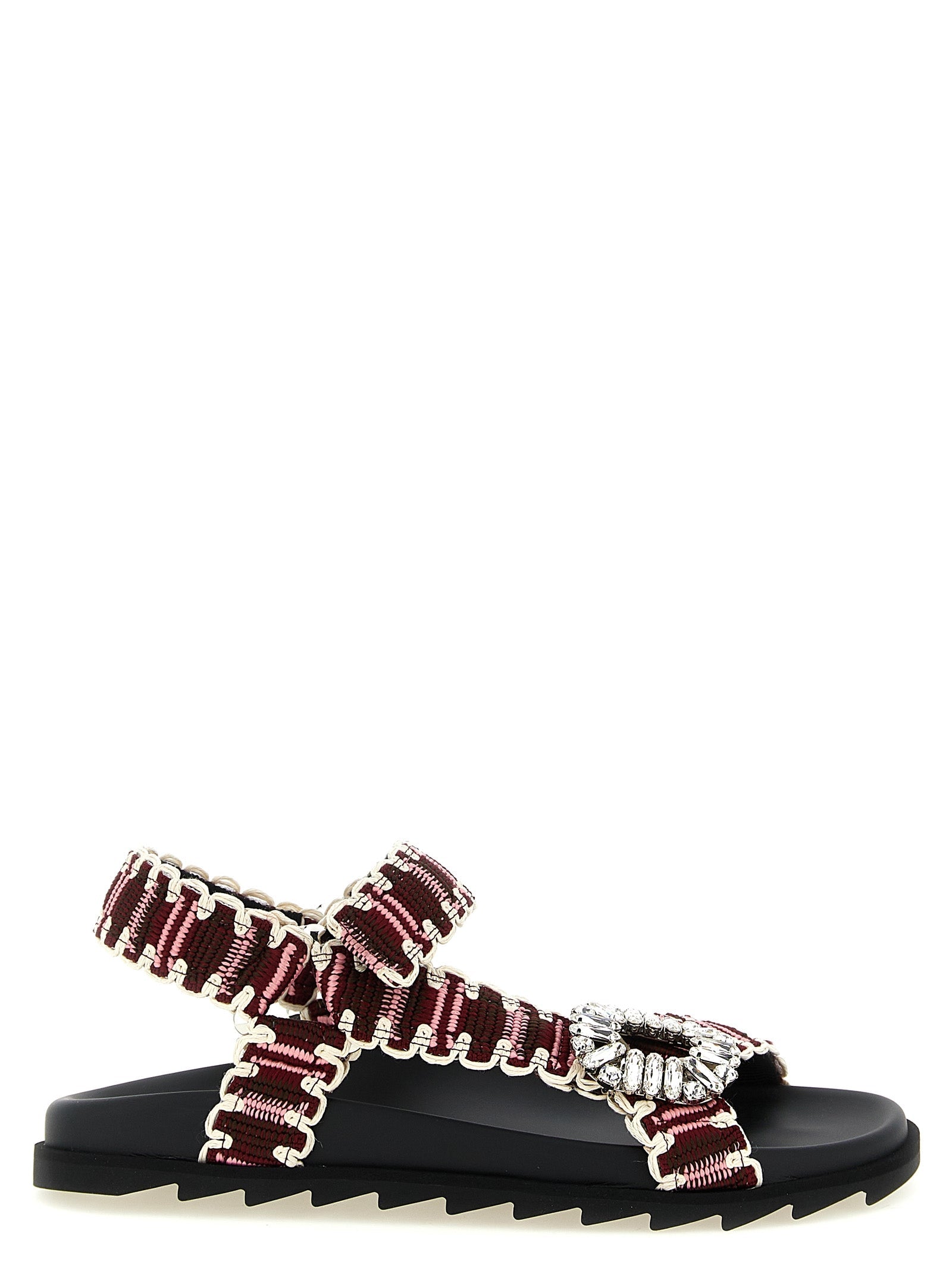 Roger Vivier Multicolor Polyester Flat Sandals Roger Vivier