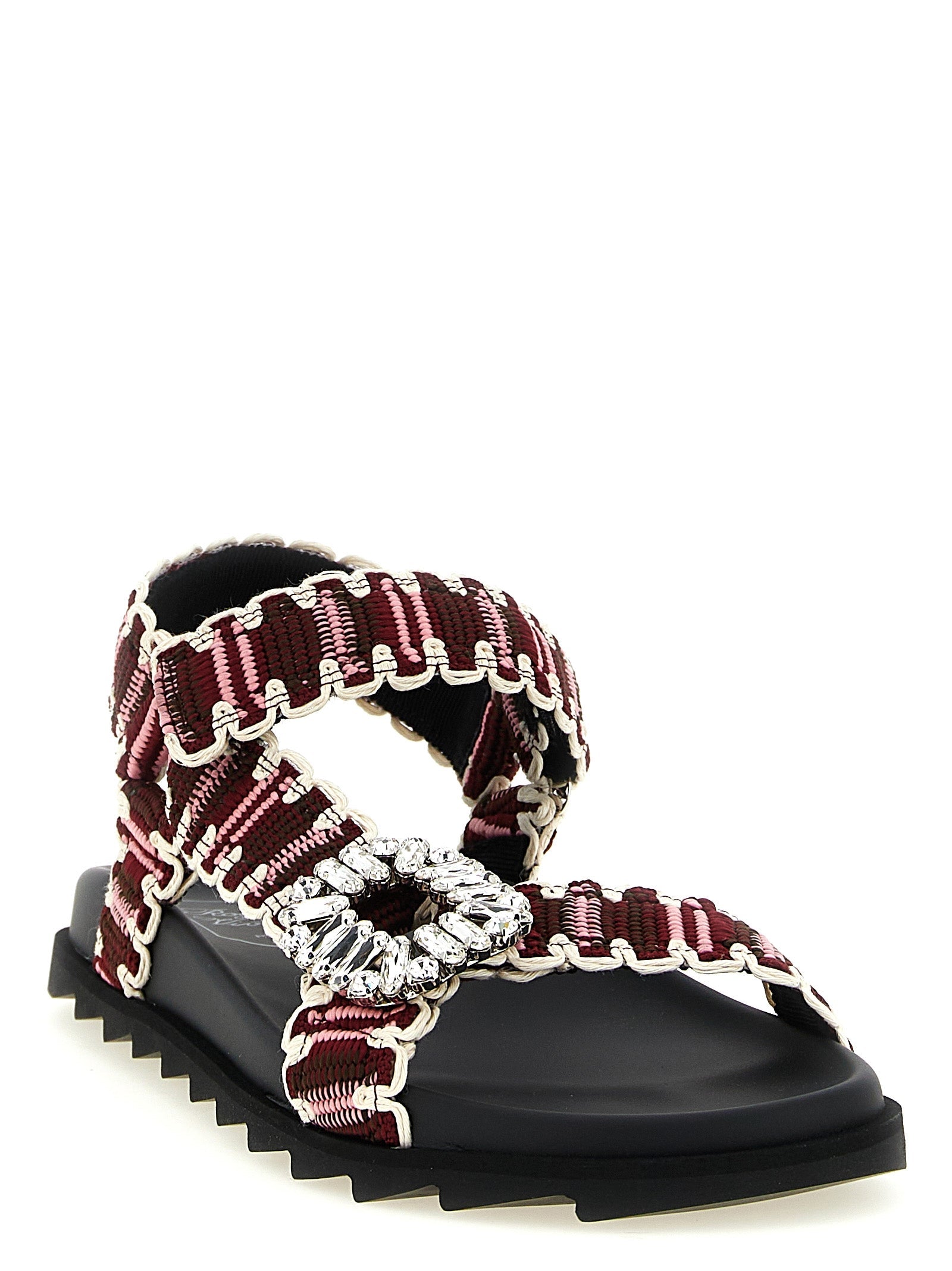 Roger Vivier Multicolor Polyester Flat Sandals Roger Vivier