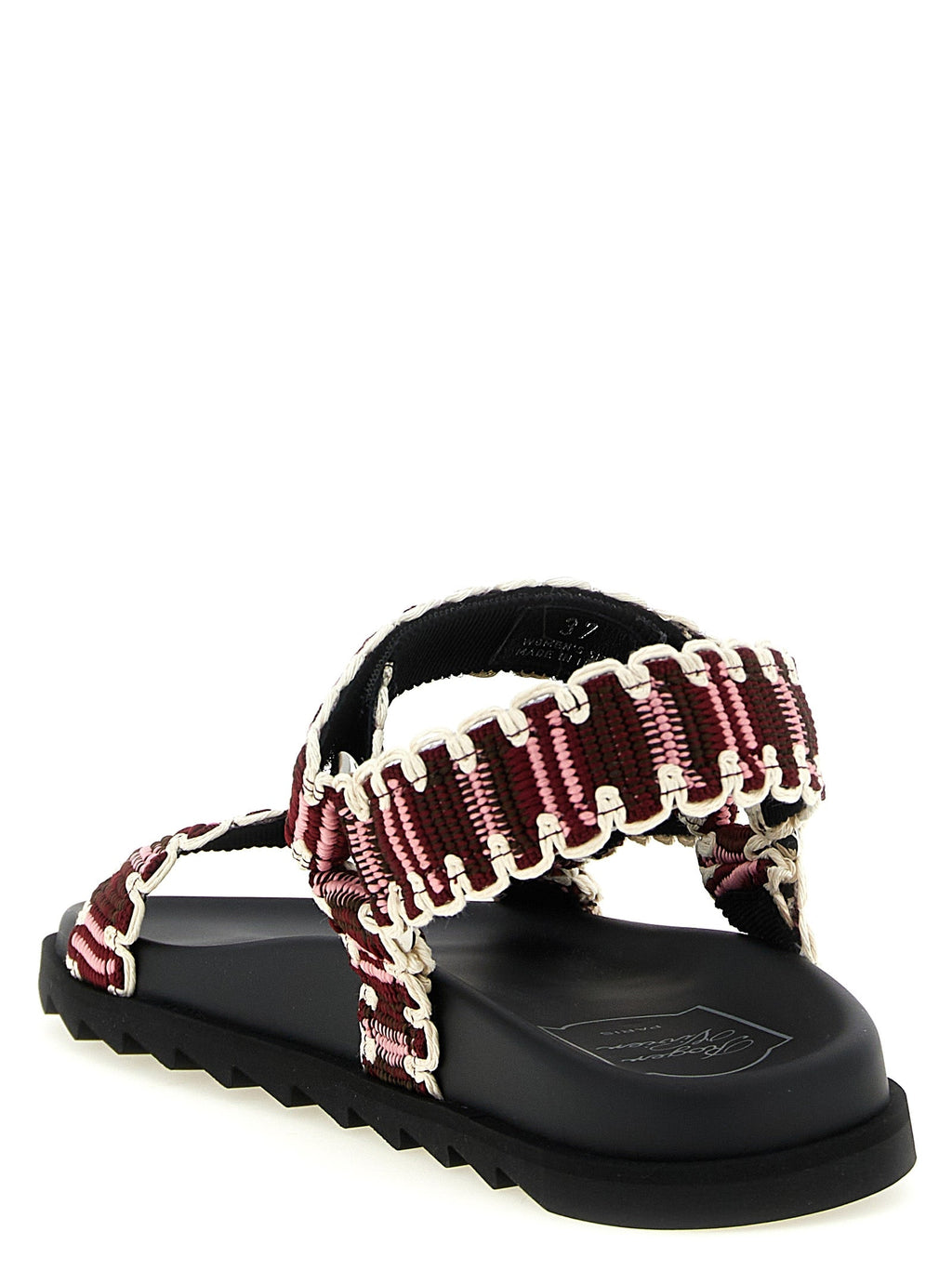 Roger Vivier Multicolor Polyester Flat Sandals Roger Vivier