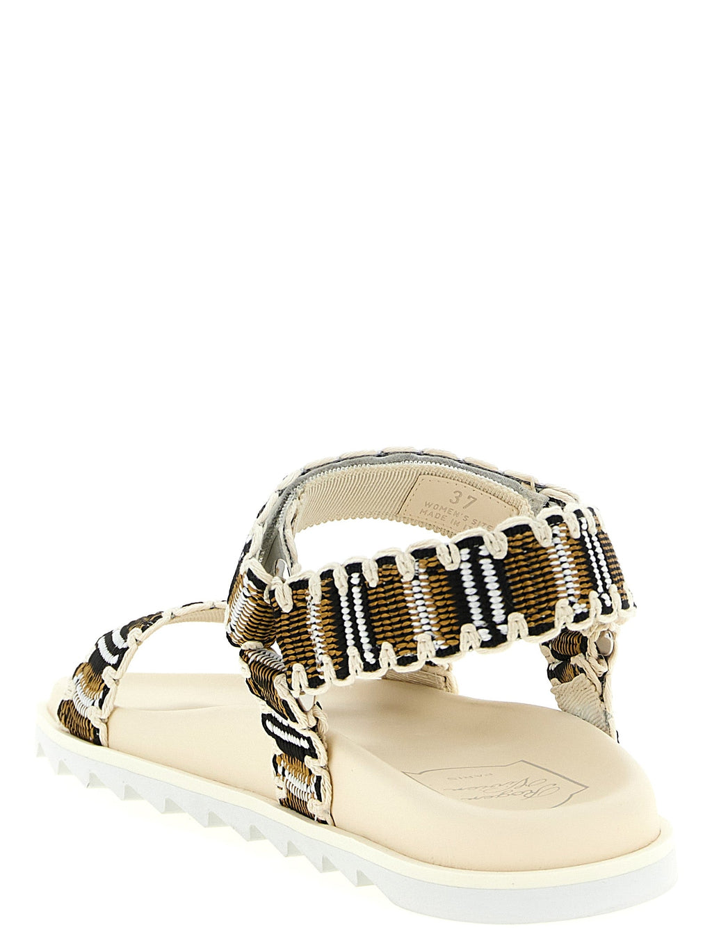 Roger Vivier Multicolor Polyester Flat Sandals Roger Vivier