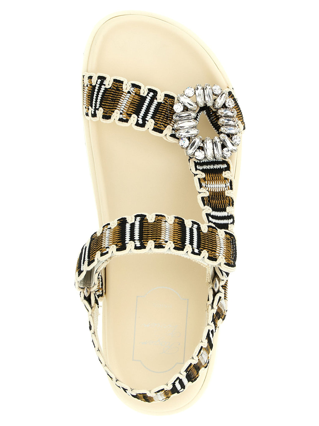 Roger Vivier Multicolor Polyester Flat Sandals Roger Vivier