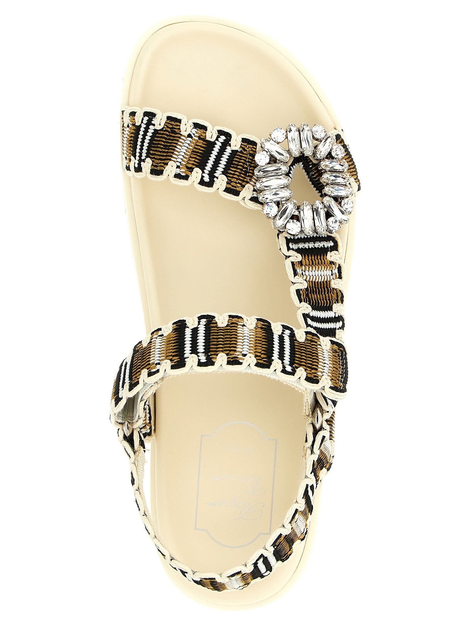 Roger Vivier Multicolor Polyester Flat Sandals Roger Vivier