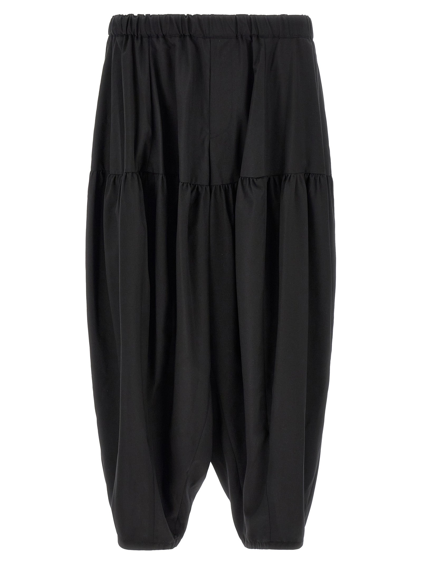 Comme Des Garçons Black Polyester Casual Pants Comme Des Garçons